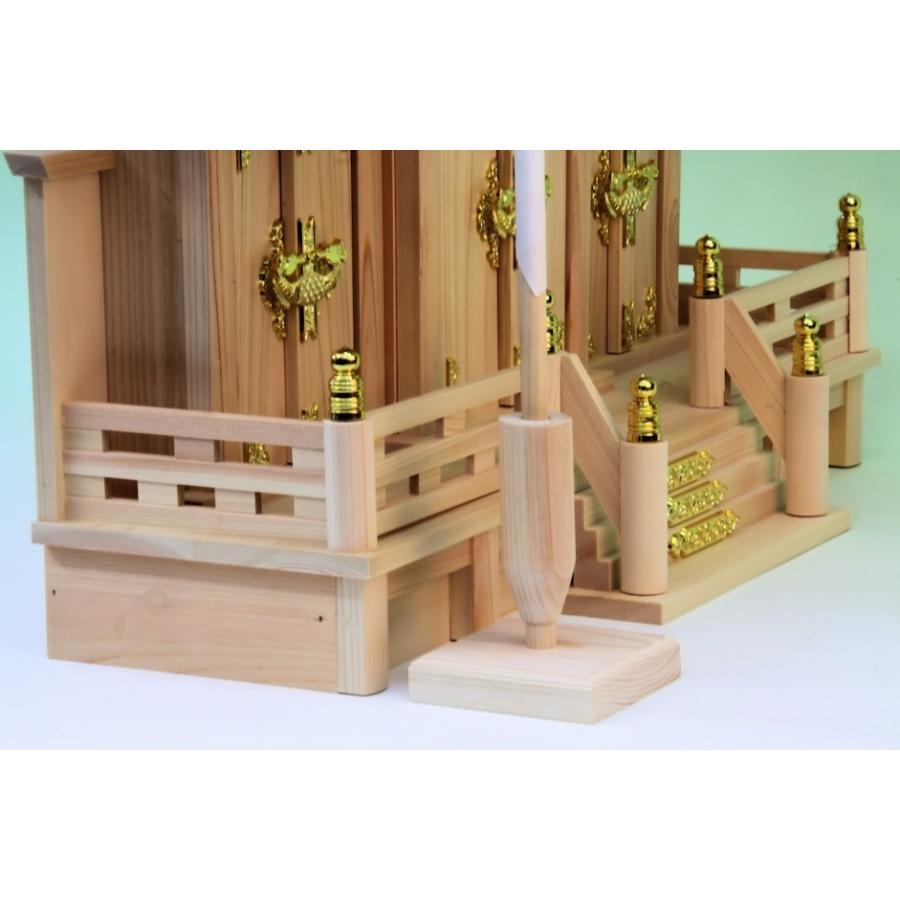 神具 神前破魔矢差し 桧製 幅7cm奥行き7cm高さ9cm おまかせ工房 |  | 05