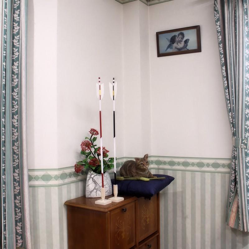 神具 神前破魔矢差し 桧製 幅7cm奥行き7cm高さ9cm おまかせ工房 |  | 09