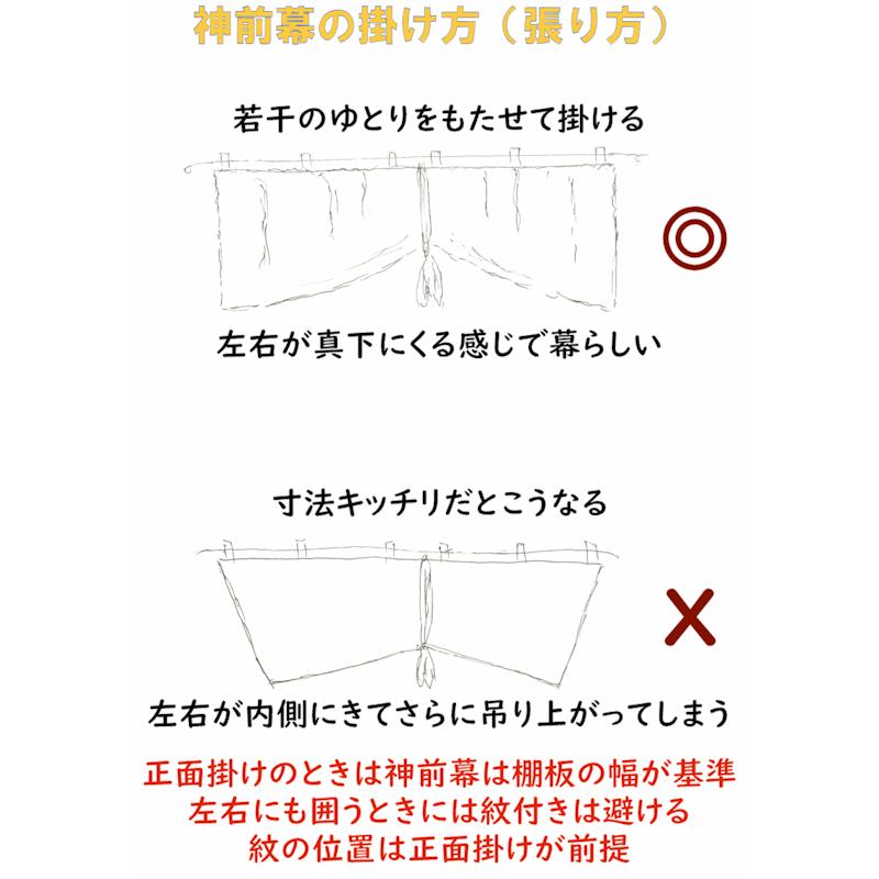 神具 神前幕 京友禅特選 稲荷紋 135cmx36cm おまかせ工房｜omakase-factory｜02