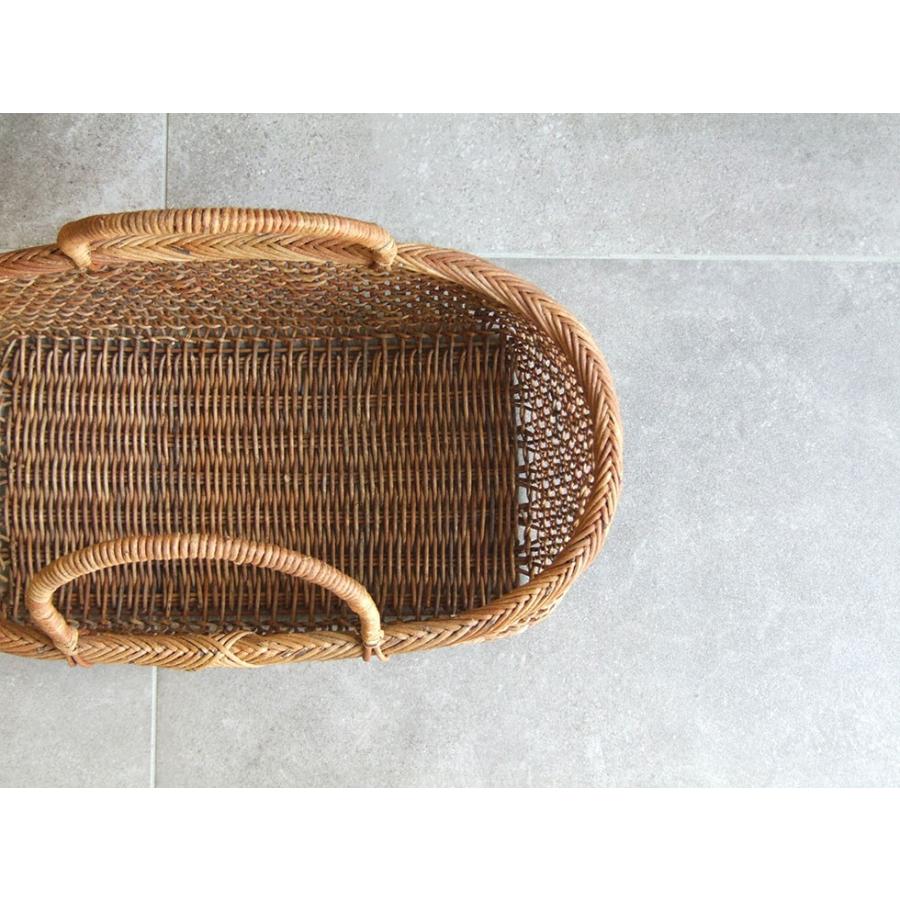 秋田県 あけび蔓細工 あけびかご 手提げかご 特上透かし編み こだし