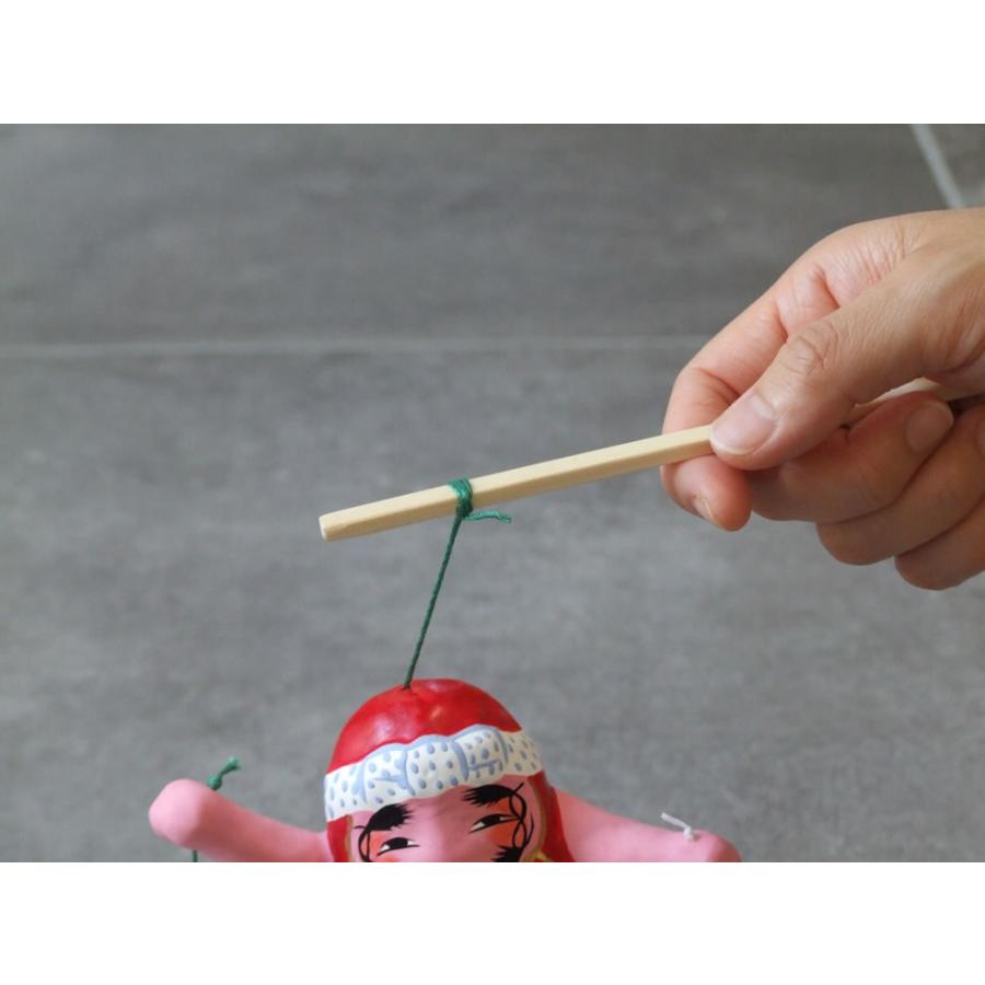 郷土玩具 民藝 静岡県 浜松張子 鈴木伸江 酒買いだるま 赤 徳利 縁起物