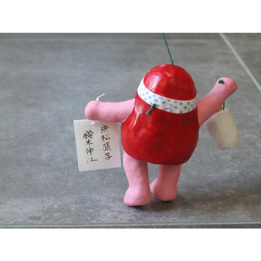 郷土玩具 民藝 静岡県 浜松張子 鈴木伸江 酒買いだるま 赤 徳利 縁起物