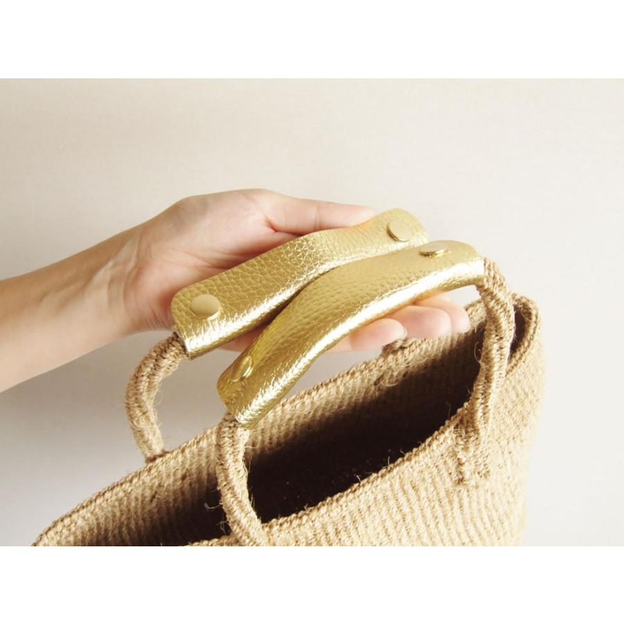 バッグ 持ち手 カバー 本革 日本製 定番 かごバッグ トートバッグ