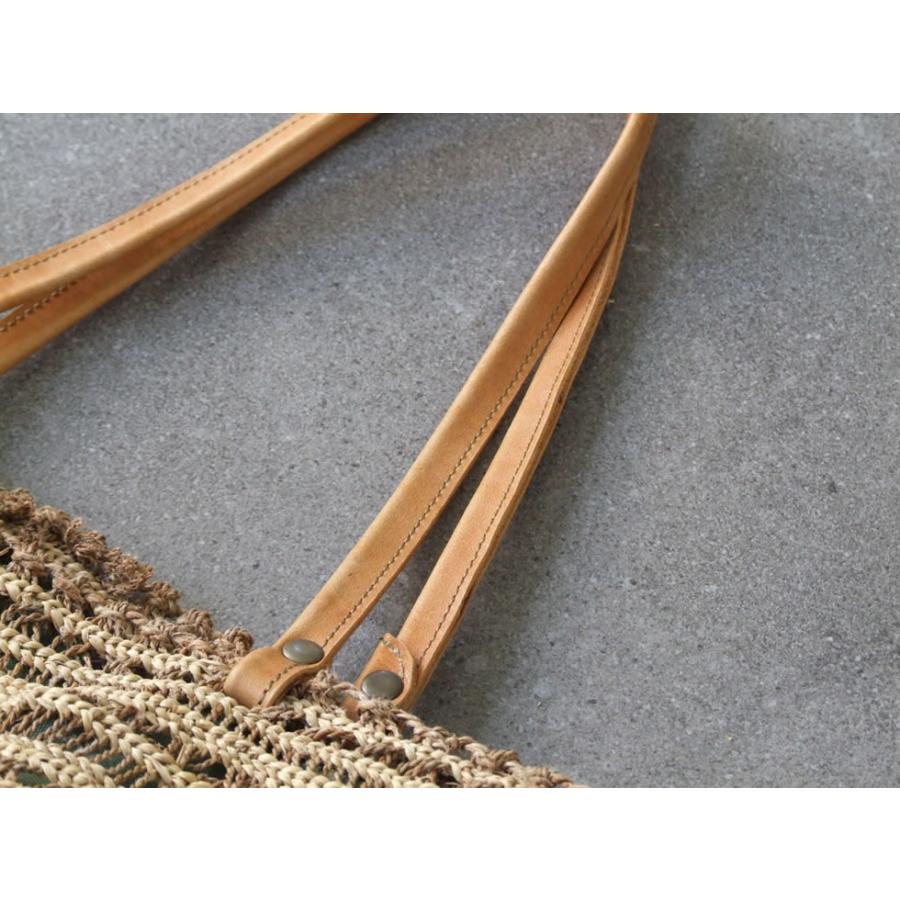 福島奥会津編み組細工 ヒロロ細工 ヒロロ モワダのバッグ5