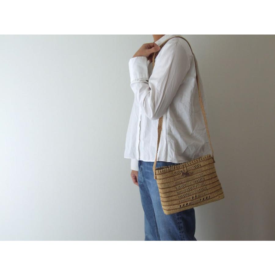 福島奥会津編み組細工 ヒロロ細工 ヒロロ モワダのショルダー