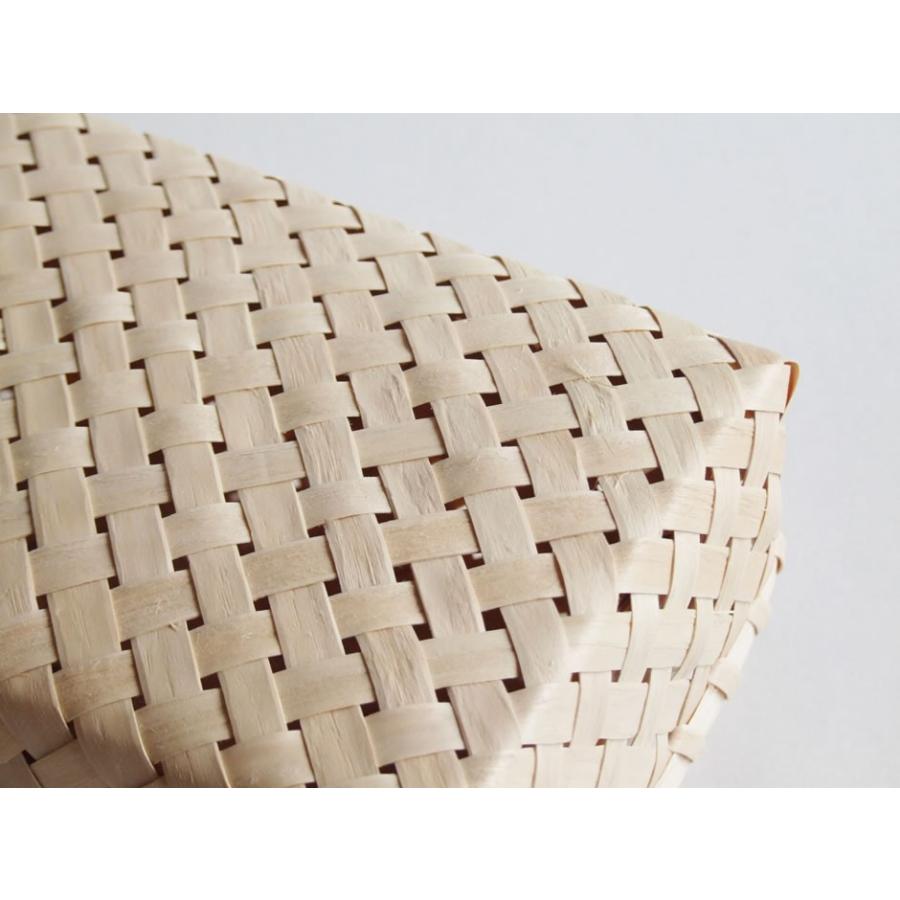 秋田県角館イタヤ細工 イタヤ小文庫 四つ目編み : おまめ - 通販