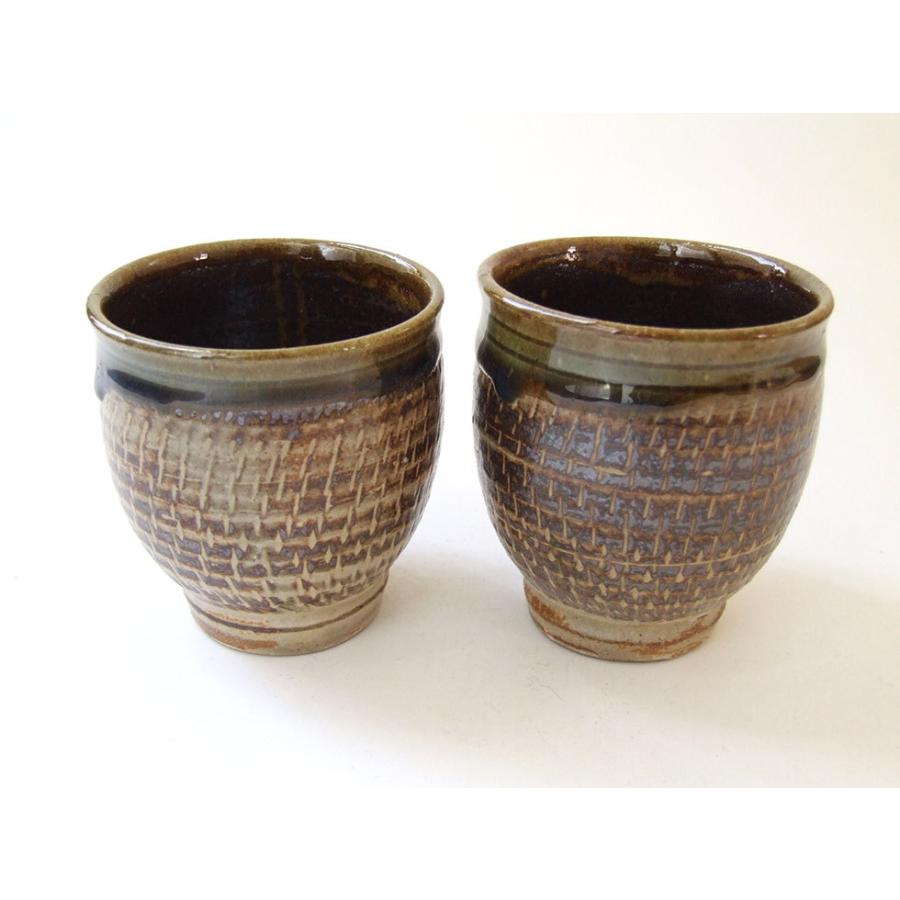 やちむん 民藝 からや窯 登川均 湯呑み 飛鉋 : おまめ - 通販 - Yahoo