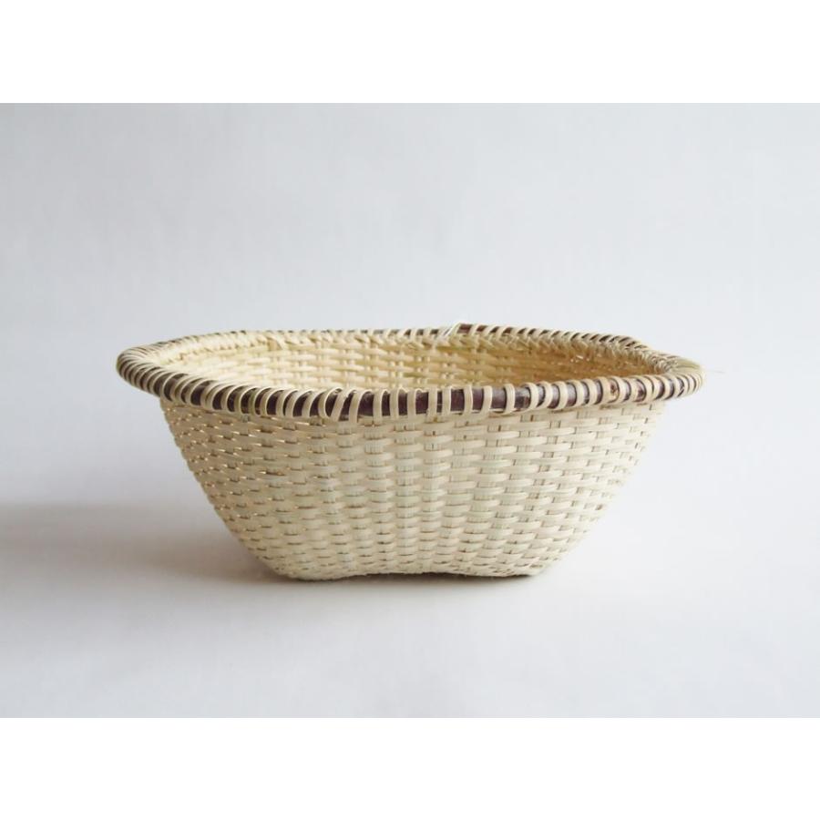 福島奥会津編み組細工慎介さん作 マタタビ米研ぎざる 大2 5-6