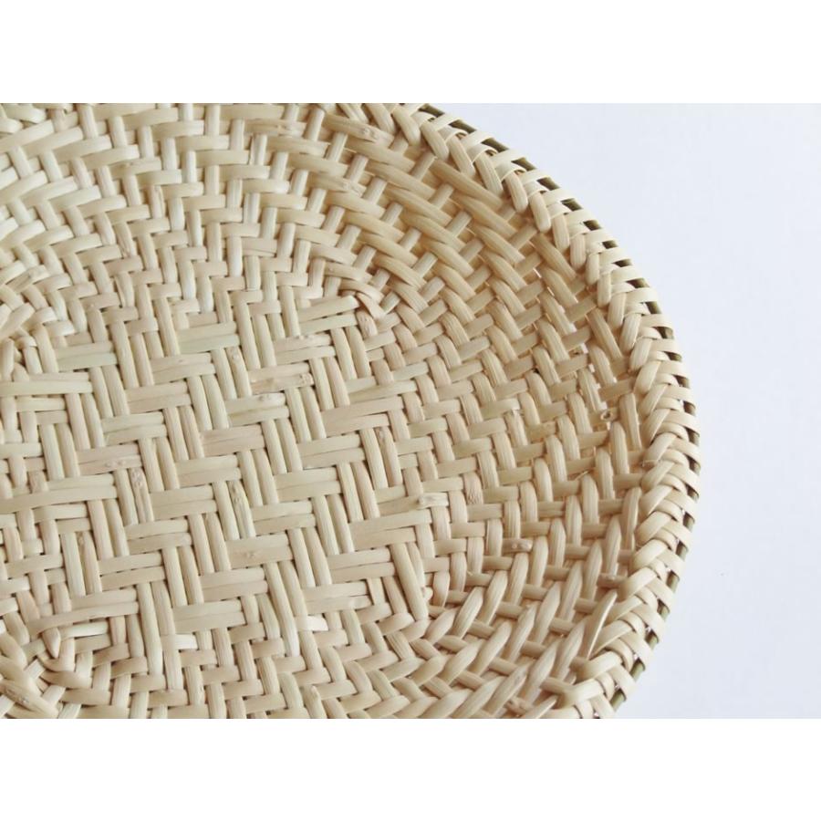 福島奥会津編み組細工マタタビ平ざる 特上編み 若林さん黒田さん作