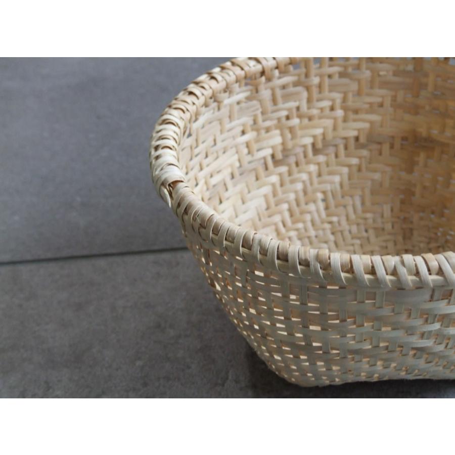 福島奥会津編み組細工マタタビ米研ぎざる 2-5合用 久保田義輝さん作