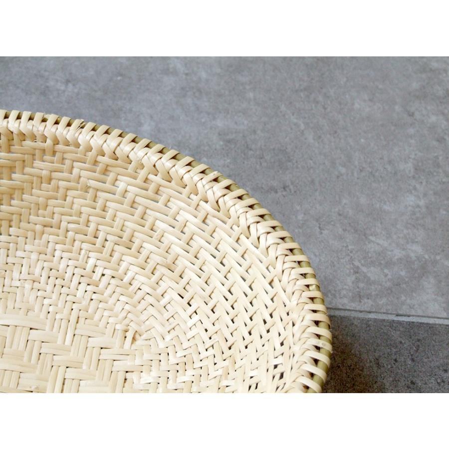 福島奥会津編み組細工 マタタビ楕円浅ザル 中 特上編み : おまめ