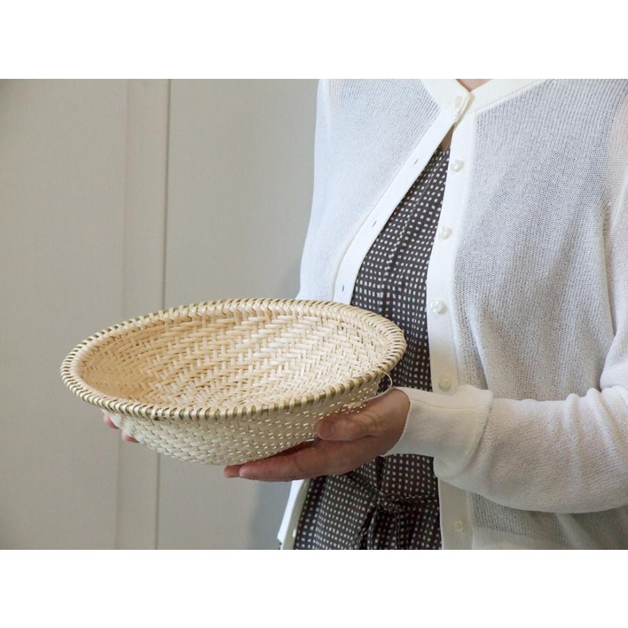 福島奥会津編み組細工 マタタビ楕円浅ザル 中 特上編み : おまめ