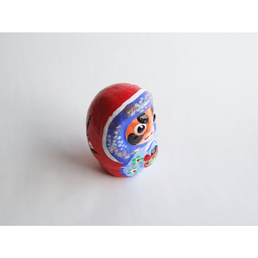 郷土玩具 民藝 宮城県 仙台張子 松川だるま 玉入り 4寸 : おまめ