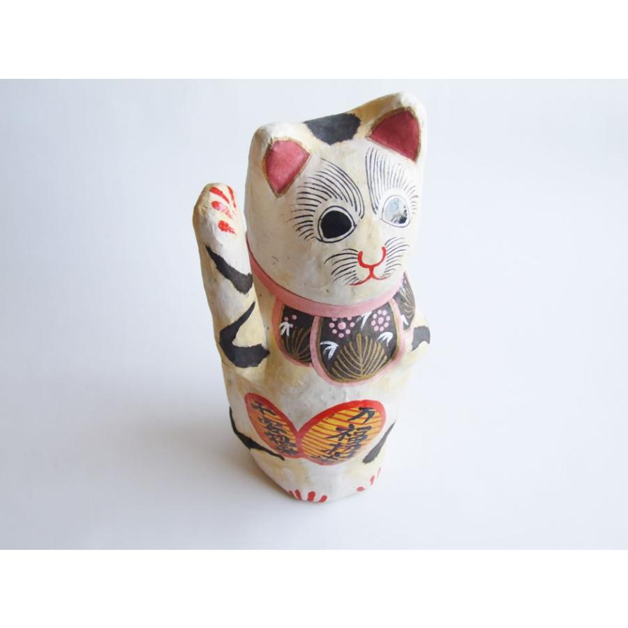 郷土玩具 民藝 岩手県 小田島民芸所和紙張子の招き猫 : おまめ - 通販