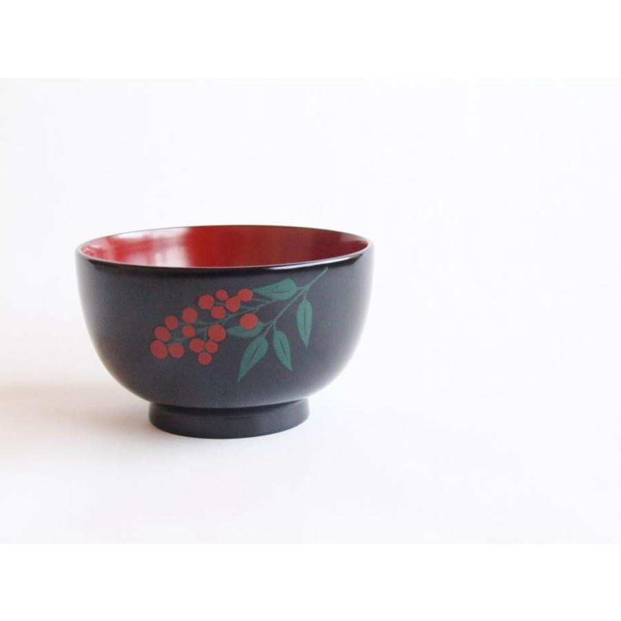 前田漆芸工房 琉球漆器 漆椀／お椀／汁椀 南天 : おまめ - 通販