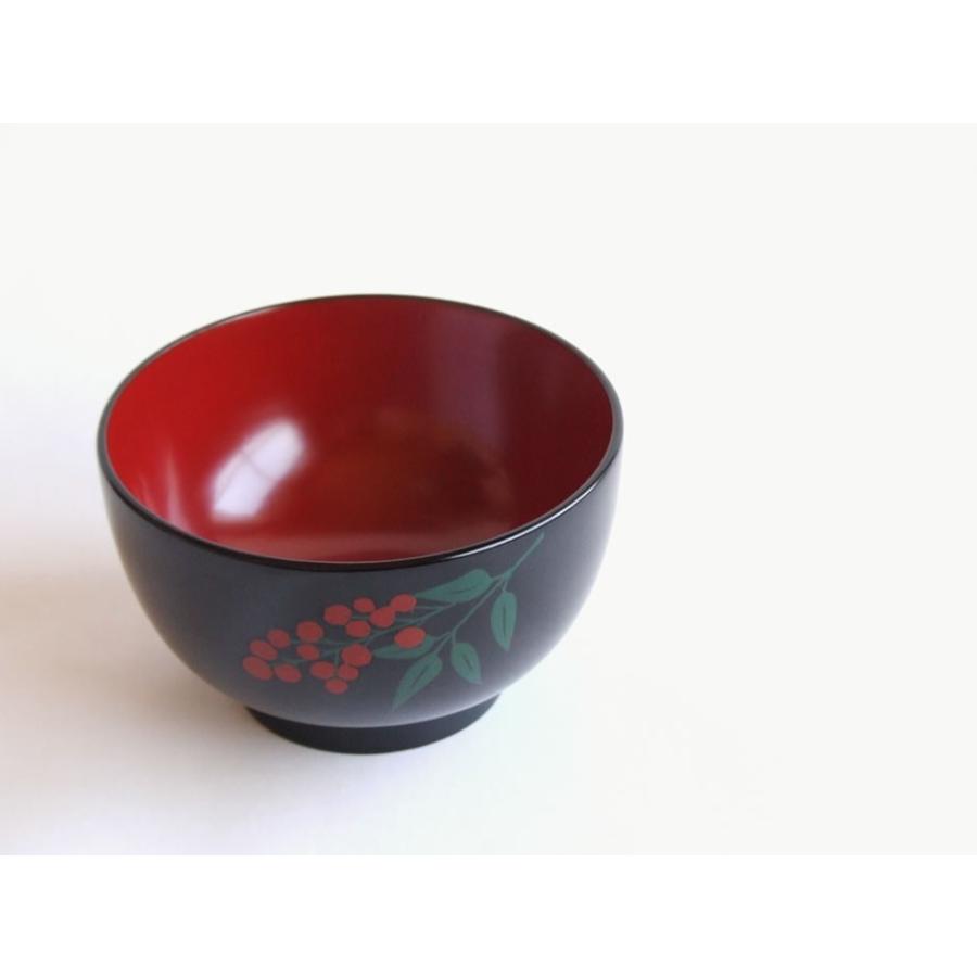 前田漆芸工房 琉球漆器 漆椀／お椀／汁椀 南天 : おまめ - 通販