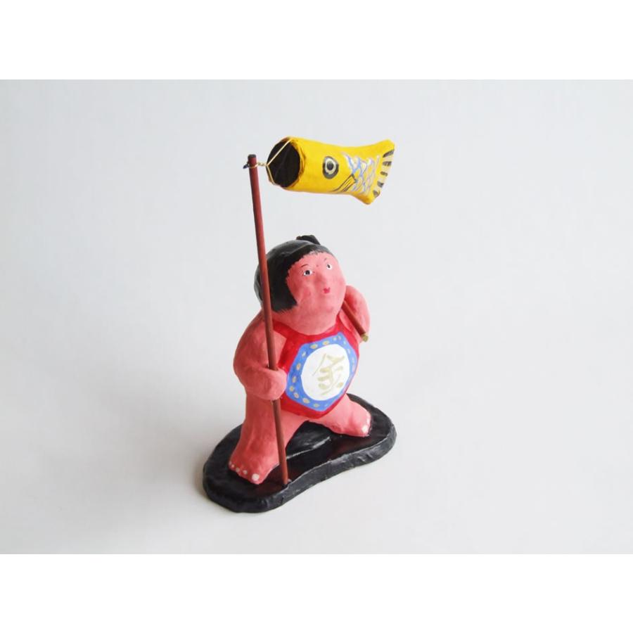 郷土玩具 民藝 岩手県 六原張子 さわはん工房 鯉持ち金太郎 : おまめ