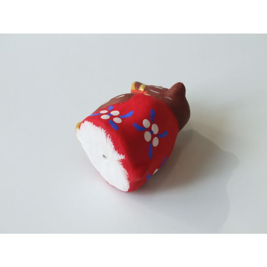 郷土玩具 民藝 福島県 工房千想 来らんしょ亥 赤 干支 猪 置物 人形