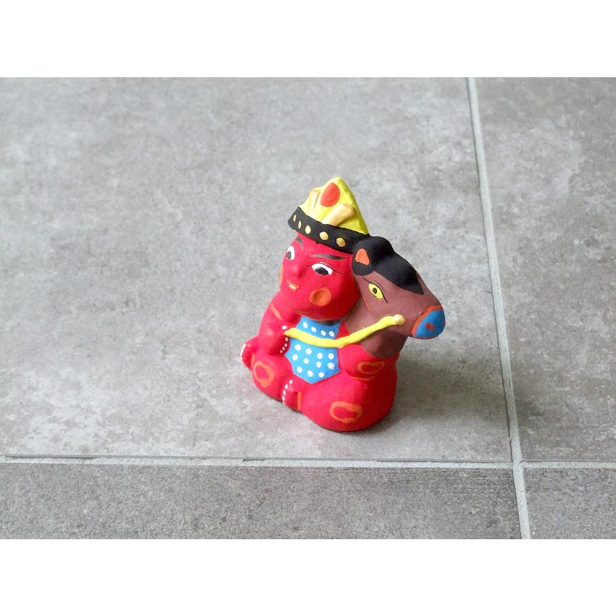郷土玩具 民藝 福島県 工房千想 春駒持ち 干支 午 縁起物 置物 開運