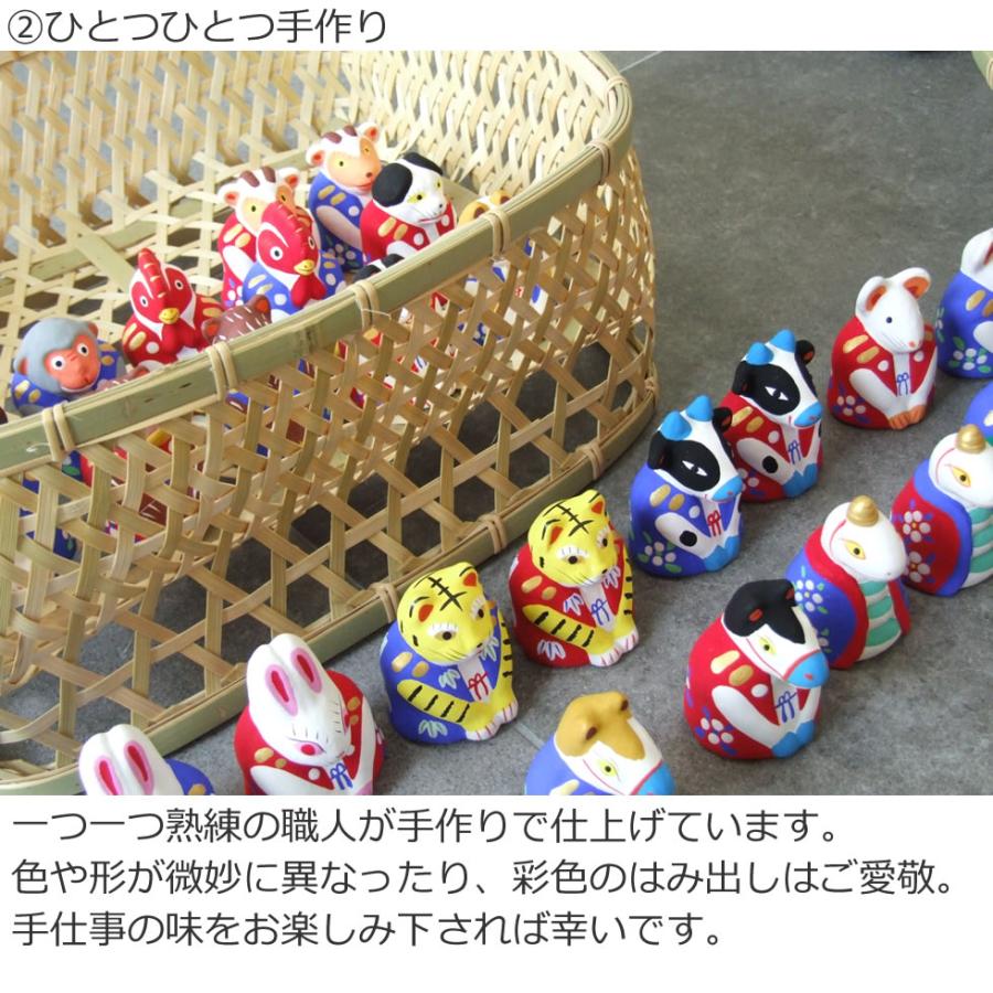 郷土玩具 民藝 福島県 工房千想 大福帳乗り巳 黄 干支 蛇 縁起物 置物