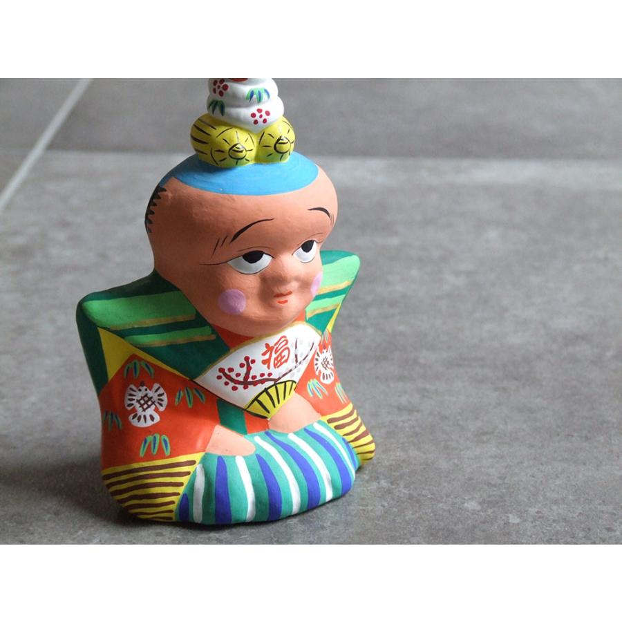 郷土玩具 民藝 福島県 工房千想 福助乗り巳 干支 蛇 縁起物 置物 開運