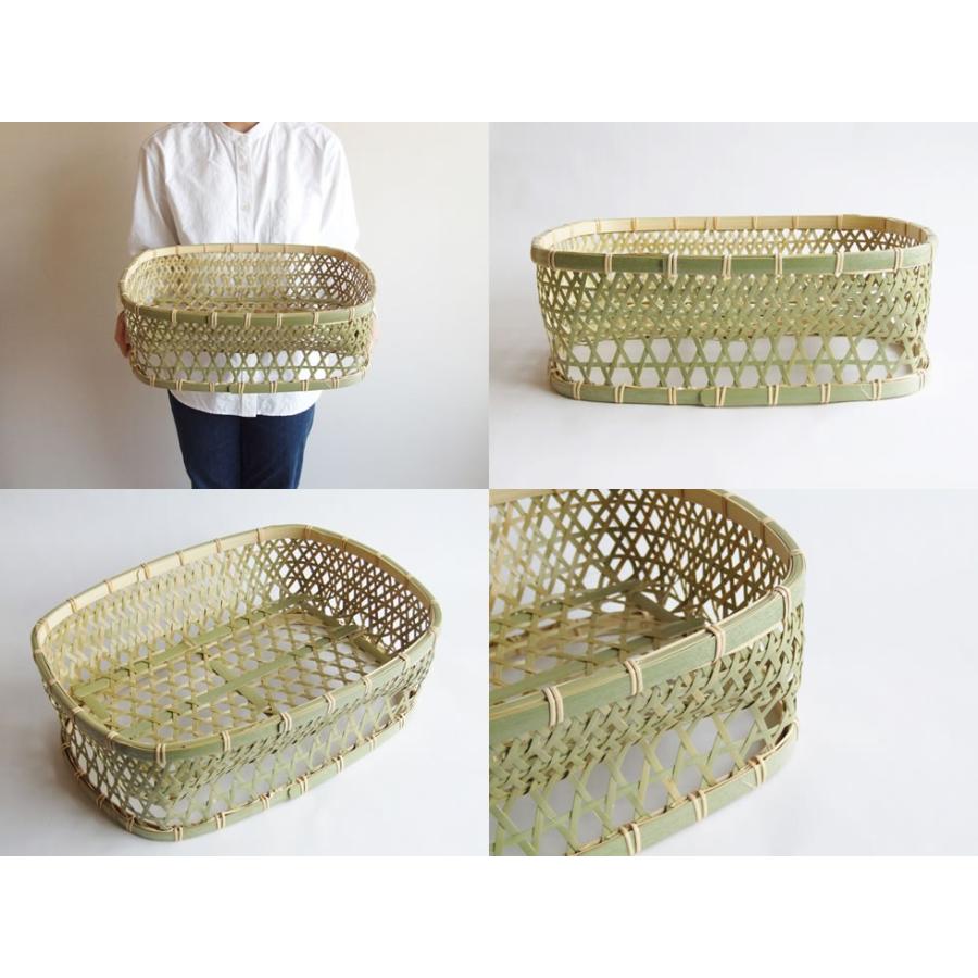 丹波竹細工 真竹 椀かご 長方形 角型 大 : おまめ - 通販 - Yahoo