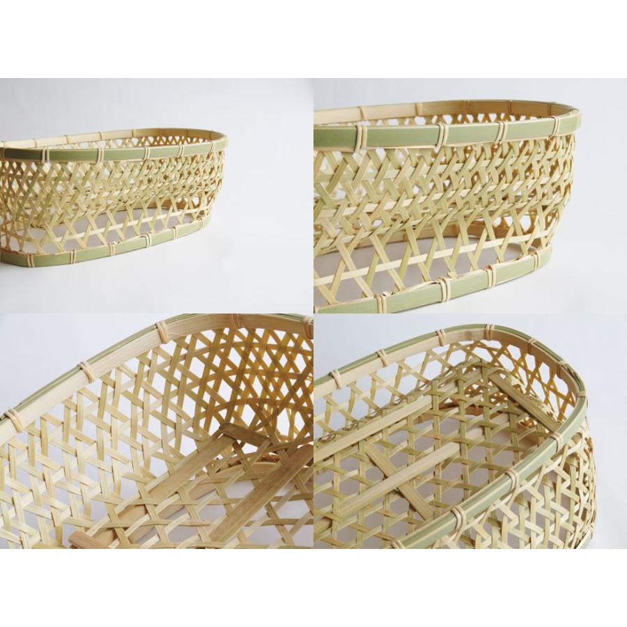 丹波竹細工 真竹 椀かご 長方形 角型 中 : おまめ - 通販 - Yahoo