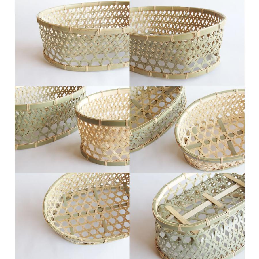 丹波竹細工 真竹 椀かご 楕円型 大 : おまめ - 通販 - Yahoo!ショッピング