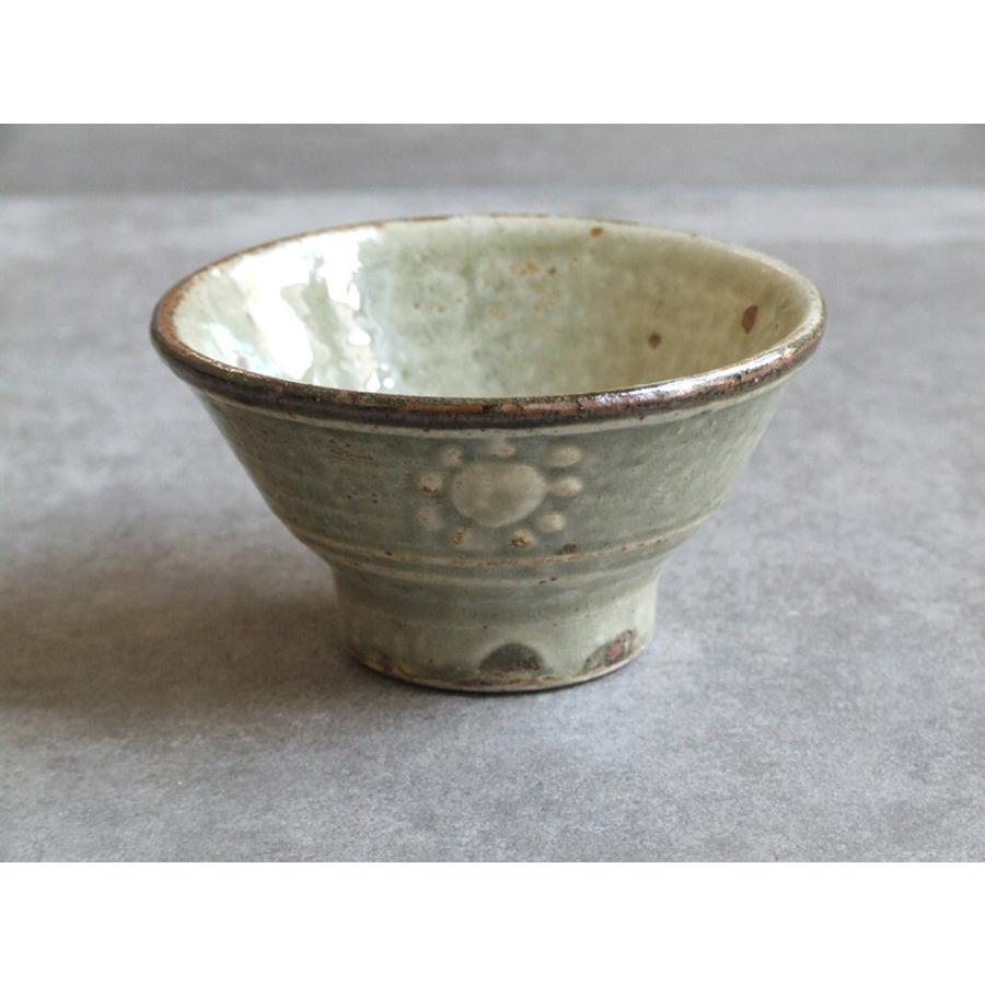 やちむん 民藝 照屋窯 照屋佳信 3.5寸マカイ(お茶碗) 重1 : おまめ