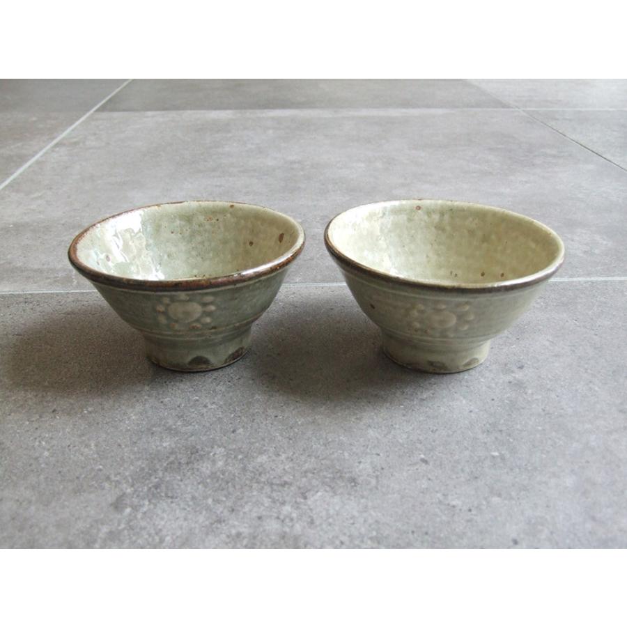 やちむん 民藝 照屋窯 照屋佳信 3.5寸マカイ(お茶碗) 重1 : おまめ