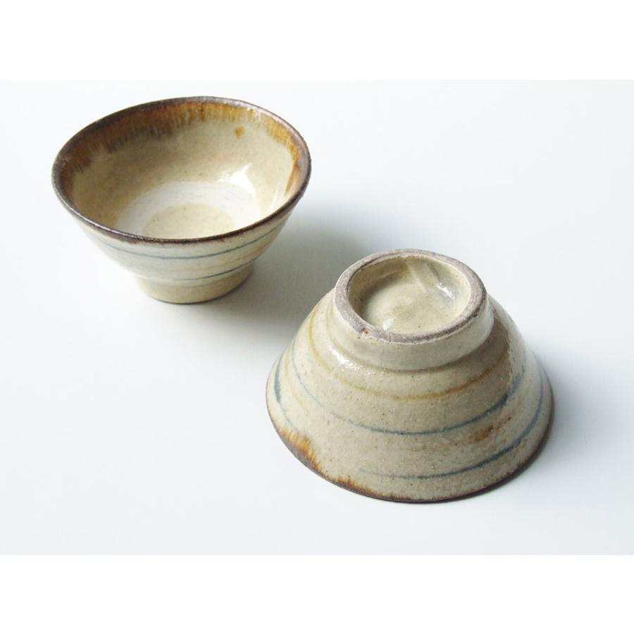 やちむん 民藝 読谷山焼 北窯 松田共司3.5寸マカイ(お茶碗) 呉須に飴