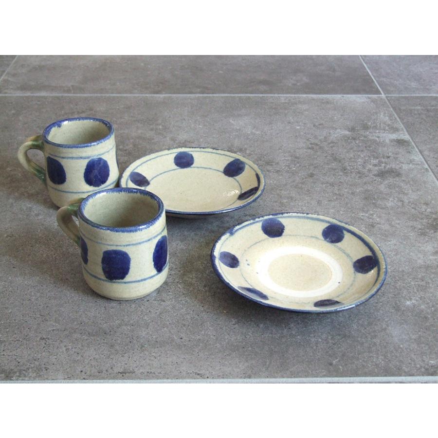 やちむん 民藝 読谷山焼 北窯 松田共司コーヒーカップ＆ソーサー