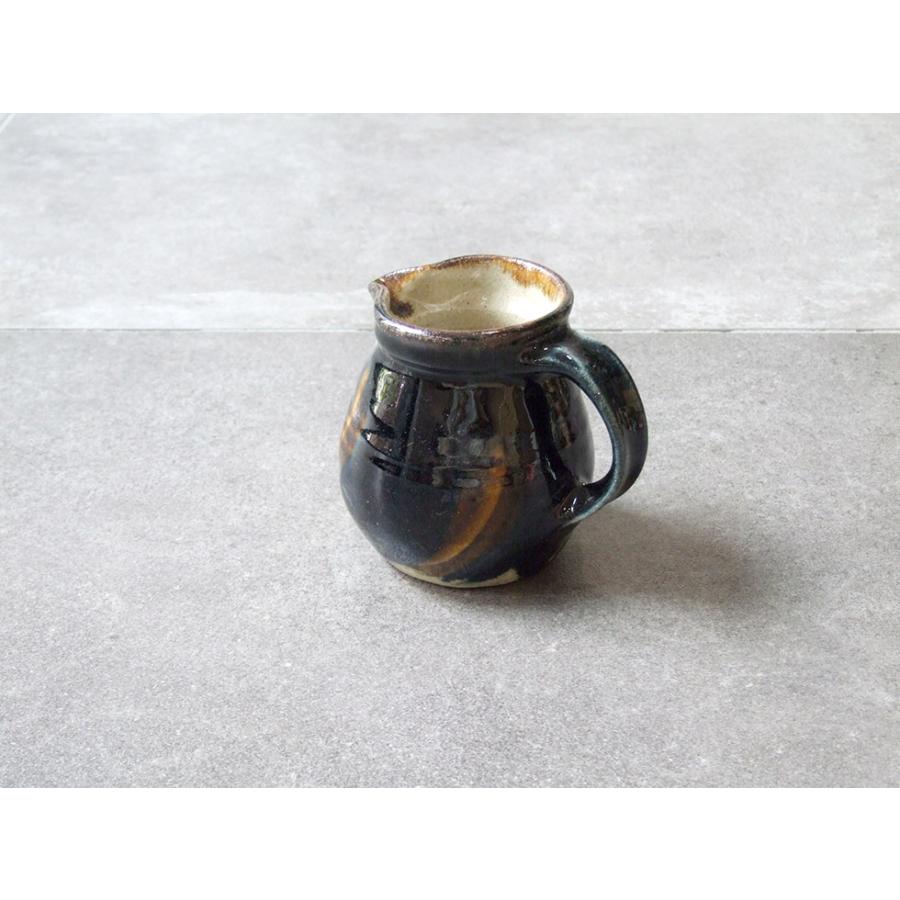 やちむん 民藝 読谷山焼 北窯 松田共司 3.5寸ピッチャー 呉須に飴