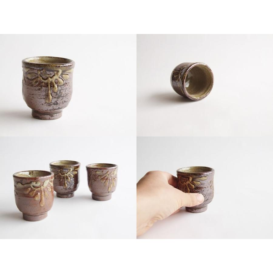 やちむん 民藝 読谷山焼 北窯 宮城正享湯呑み イッチン 茶 Yachimun360 おまめ 通販 Yahoo ショッピング