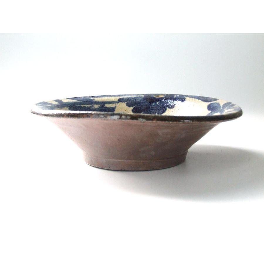 やちむん 民藝 読谷山焼 北窯 宮城正享 7寸皿 中皿 呉須唐草