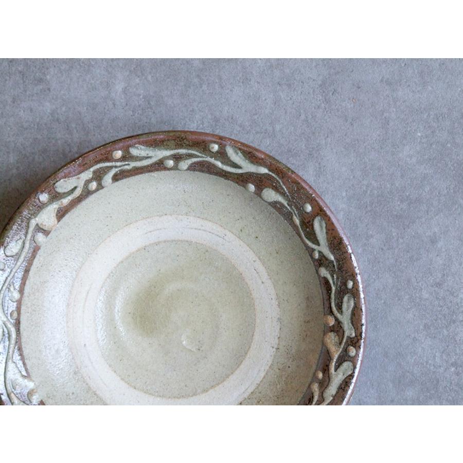 やちむん 民藝 読谷山焼 北窯 宮城正享 8寸皿 中皿 重 縁に