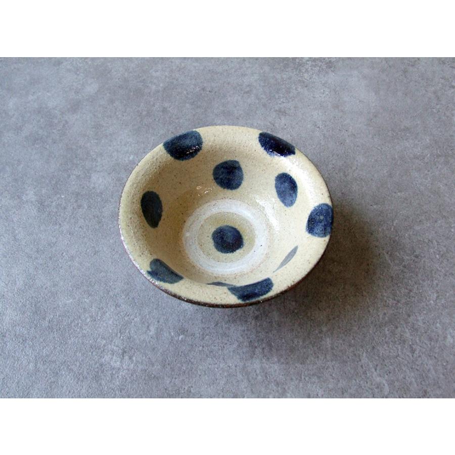 やちむん 民藝 読谷山焼 北窯 宮城正享 4寸ワンブー 呉須点打 : おまめ