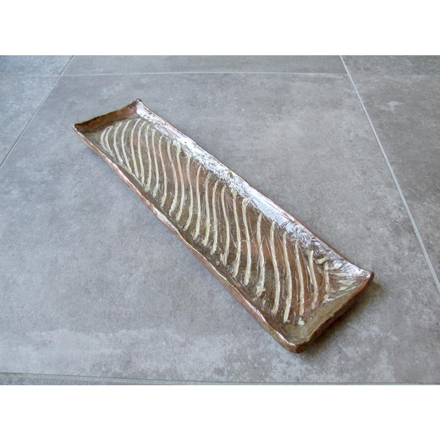 やちむん 民藝 読谷山焼 北窯 宮城正享 尺5寸×4寸角皿 プレート