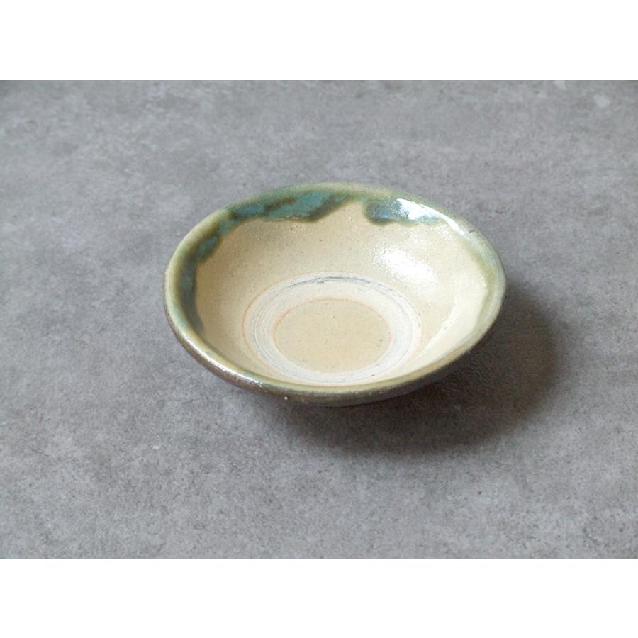 やちむん 民藝 読谷山焼 北窯 宮城正享 3寸皿 豆皿 小皿 重 縁に緑