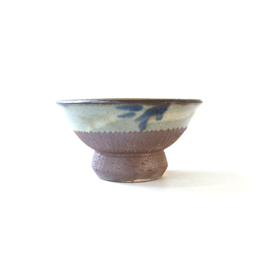 やちむん 民藝 壺屋焼 陶藝玉城3.5寸マカイ(お茶碗) 上 呉須唐草