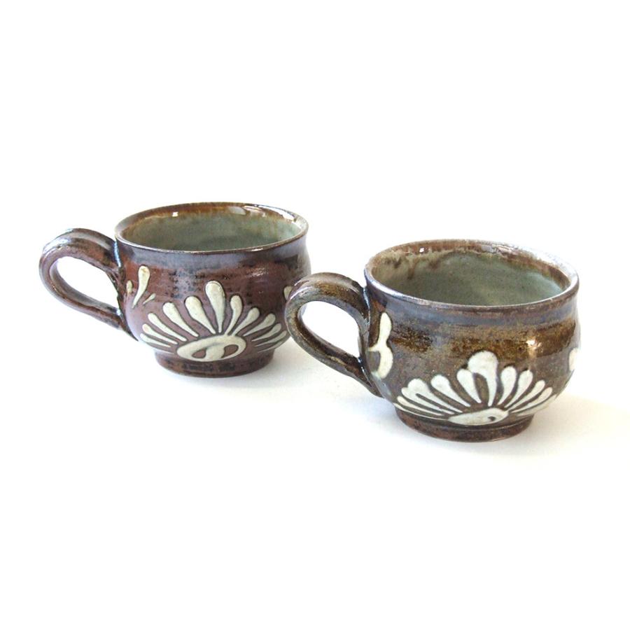 やちむん 民藝 壺屋焼 陶藝玉城マグカップ イッチン : おまめ - 通販