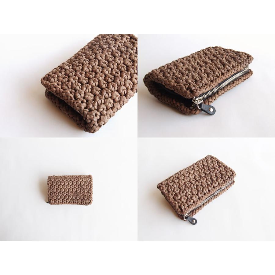 純国産 山葡萄蔓細工 山葡萄の財布 特上六角花模様編み ショートタイプ