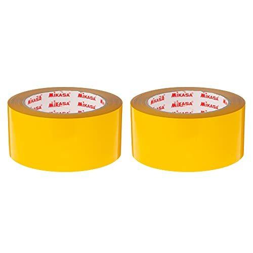 お洒落 送料無料 ミカサ Mikasa ラインテープ 黄 ポリプロピレン 伸びないタイプ 幅50mm 50ｍ 2巻入 Pp 500 Y Wantannas Go Id
