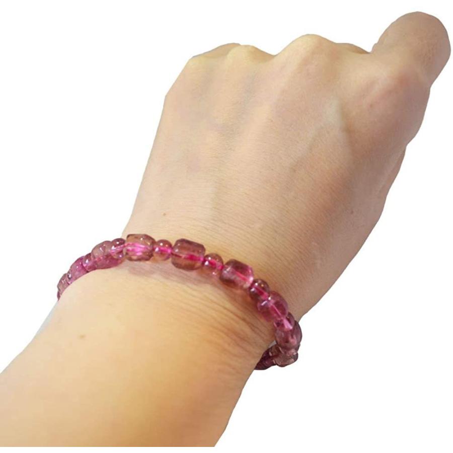 【鑑定書付き】トルマリン　シンプルブレスレット マルチカラートルマリン ブレスレット 13.2㎜ SA++ | 天然石,タ行