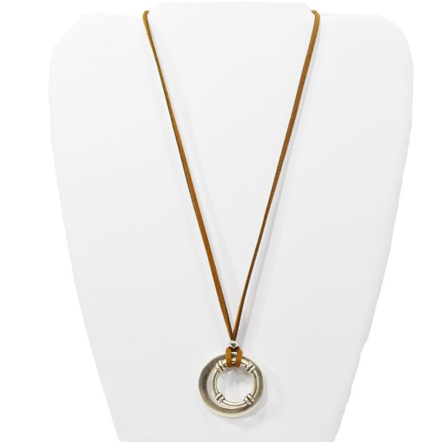 ダブルリング ネックレス 革 レザー 長さ調節 : おまもり堂 - 通販