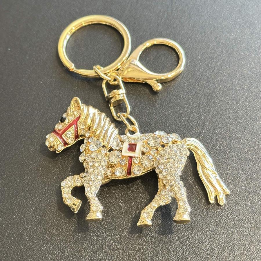 商売繁盛・出世・あらゆる勝負事のお守り【馬】クリアジルコニア