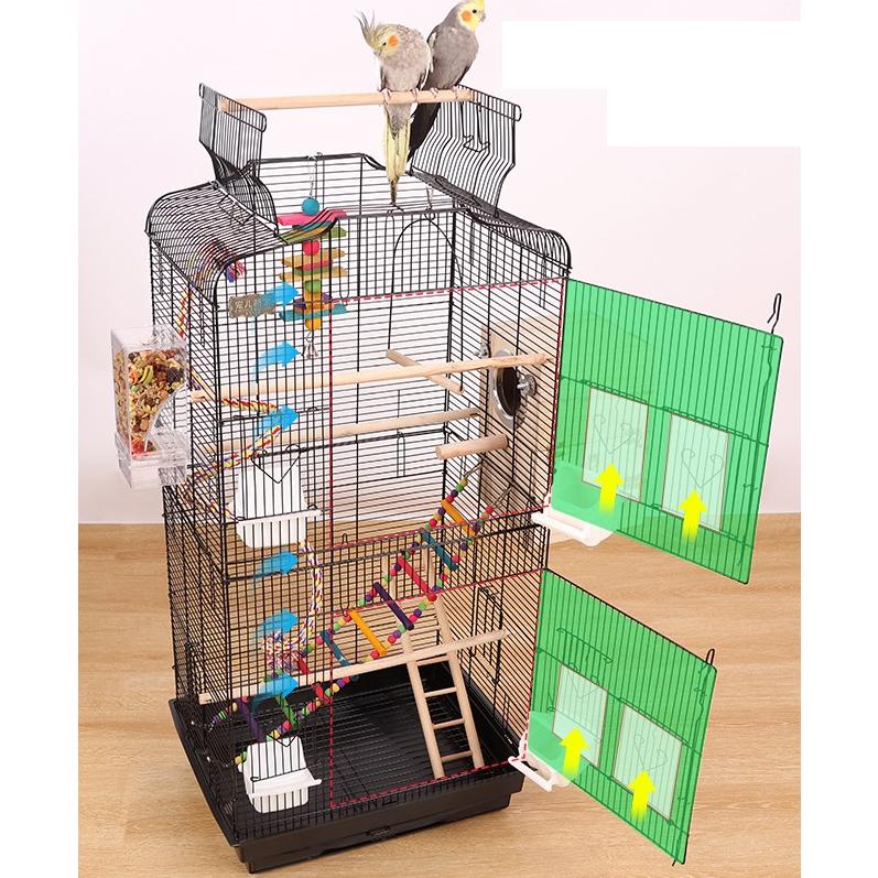 楽天市場】オカメインコ ケージ 丸型 鳥小屋 鸚哥 エサ入れ2個 バード 