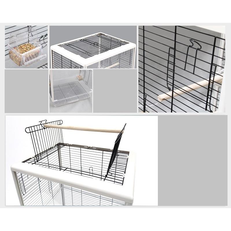 両面クリアタイプ◇金網窓 大型鳥かご（ゲージ ケージ バードゲージ 鳥