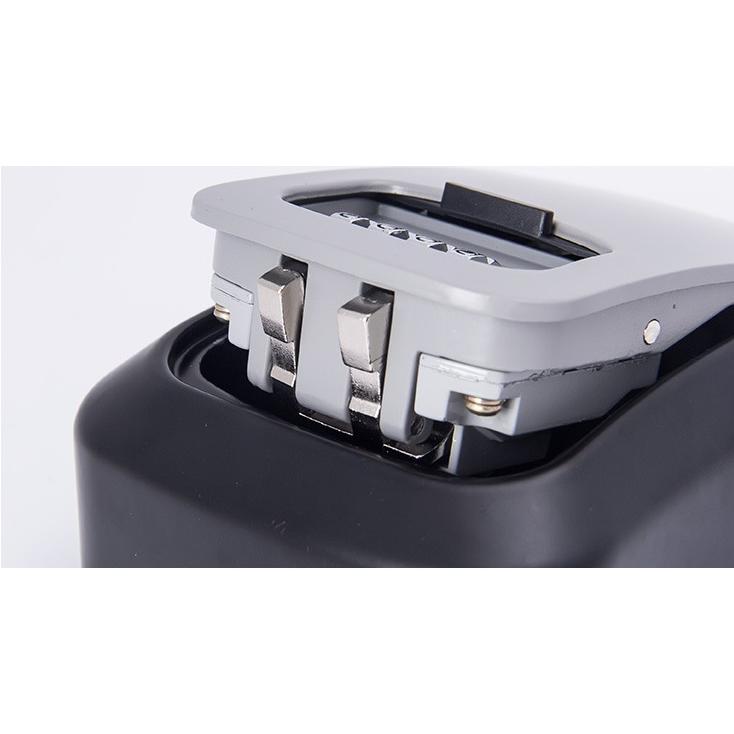 キーボックス セキュリティキーボックス 鍵共有 屋外 鍵収納ボックス ダイヤル式 防水 暗証番号 盗難防止 侵入対策 南京錠 防犯 ブラック◆ |  | 03