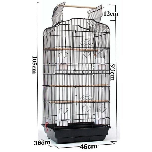 仕切り付き 天井オープン 鳥かご 小鳥用 バードケージ インコ 複数飼育